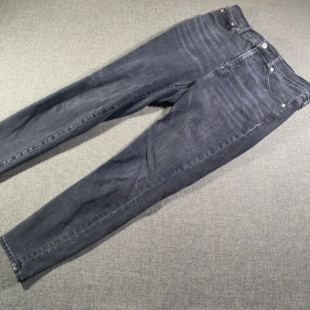 J. Crew Toothpick Jeans Women's Size 29 Black Wash Denim Slim‎ Fit